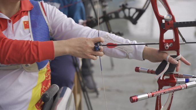 运动员 训练 射箭训练 残疾人 省运会