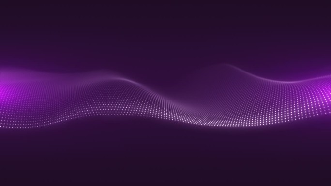 紫色粒子表面上的行波。