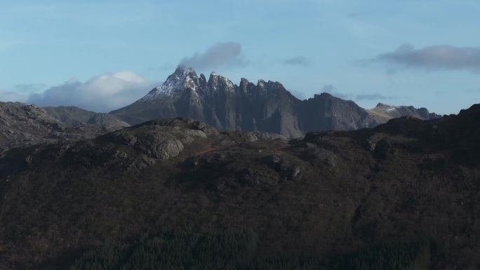 北极高地之旅:罗弗敦雪山的空中发现