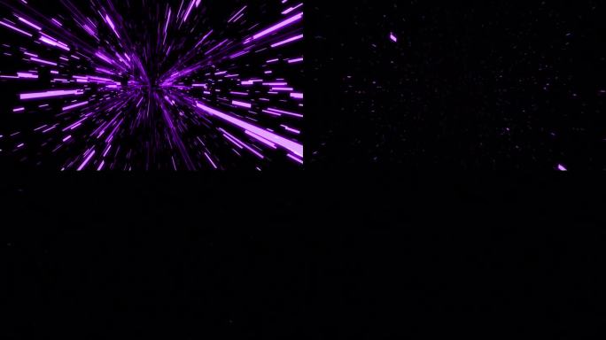 4K发光的方块灯爆炸。方形粒子聚光灯与霓虹彩色Led, Alpha通道透明(Prores 4444 