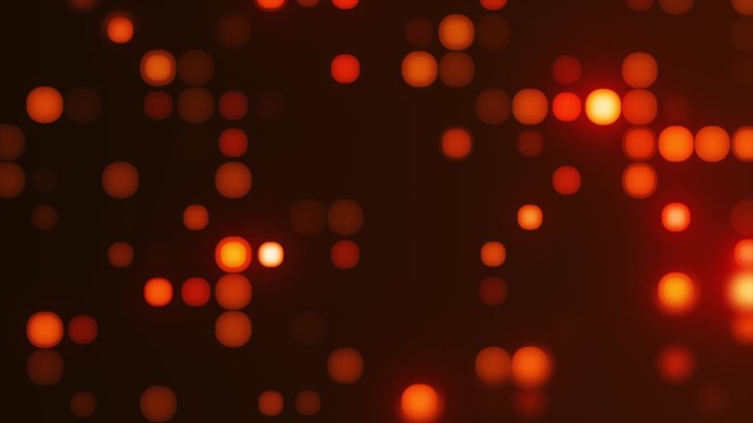 橙色迪斯科灯光背景。明亮的LED灯。迪斯科派对发光动画。万圣节的背景。VJ动画。夜总会，音乐视频，L