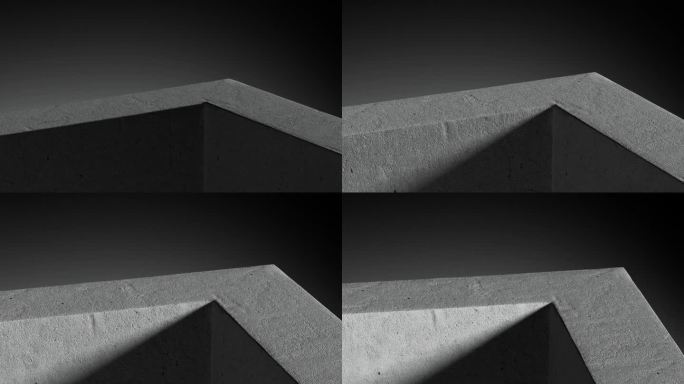 混凝土块的无序抽象排列。