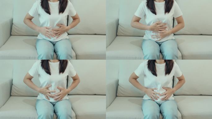 胃痛腹痛、食物中毒消化便秘腹泻、女性问题、子宫内膜异位症、子宫切除、经期等在家里的沙发上