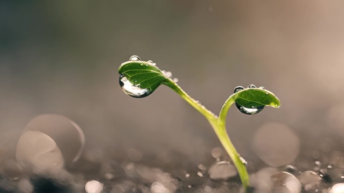 (原创)一个小禾苗 生命 小生命 绿色