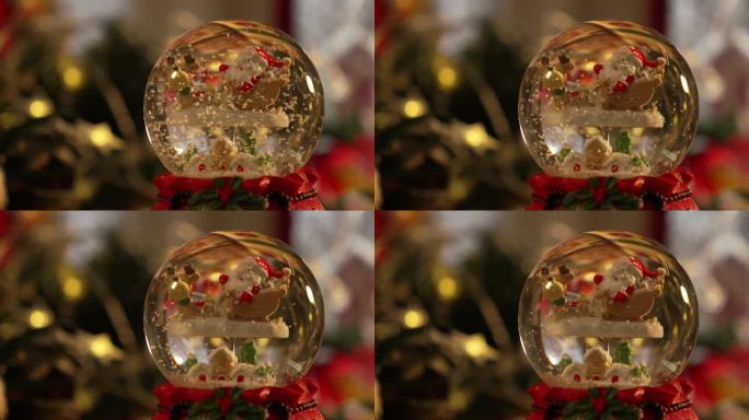 圣诞节氛围、水晶球