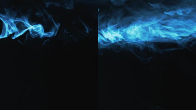 垂直色蒸汽烟框架上深蓝色烟熏暗
