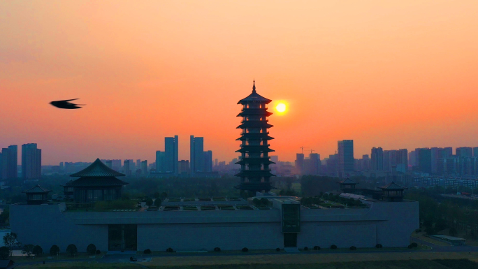 大运河博物馆 三湾公园日落