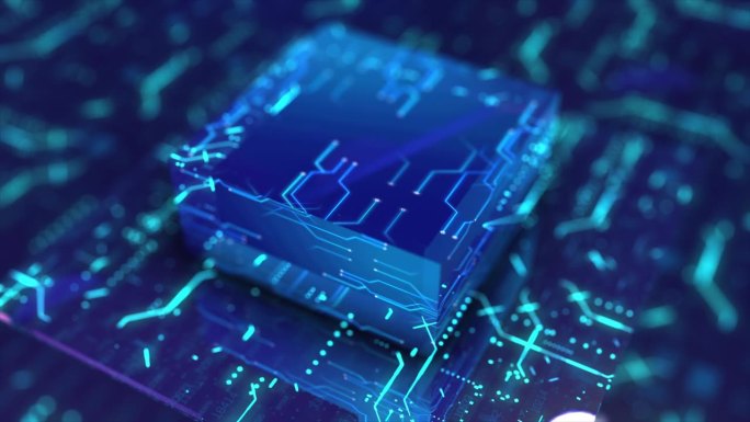 微处理器芯片电路片头互联网智能科技
