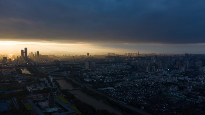 南京城市丁达尔延时