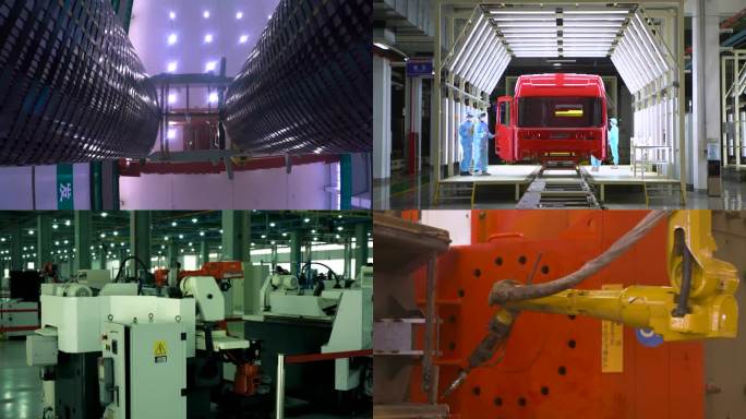 工业制造 制造车间 工人作业 机械智能