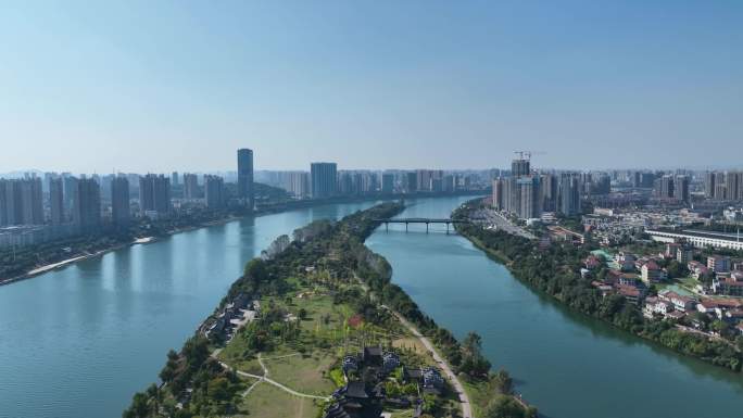 4K航拍衡阳市区风景旅游景点合集10