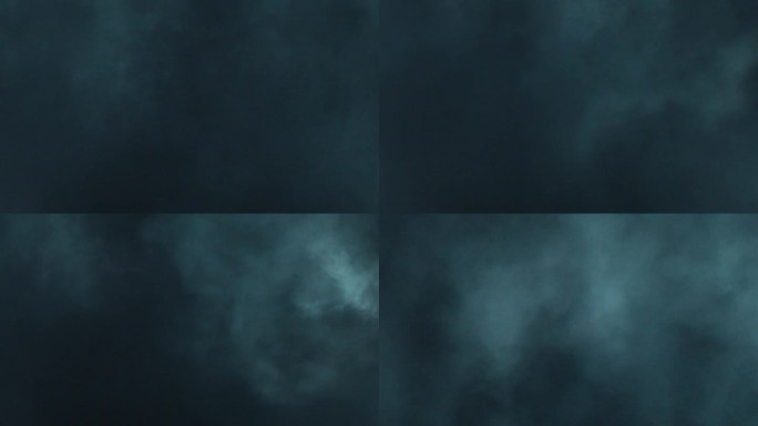 摘要VFX烟雾云元素。烟雾在慢动作黑色烟雾和雾的效果。云室。电影般的慢动作氛围。分层视觉特效雷电频闪