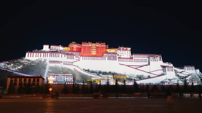 布达拉宫延时视频素材 西藏拉萨