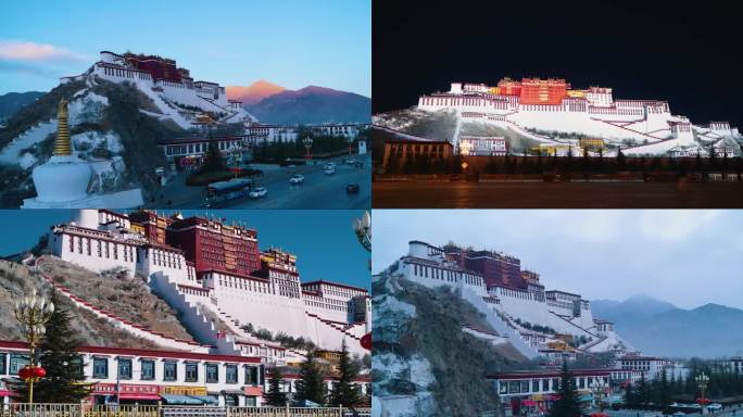 布达拉宫延时视频素材 西藏拉萨