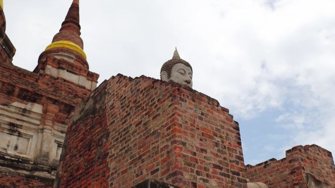 泰国大城府寺庙佛像建筑