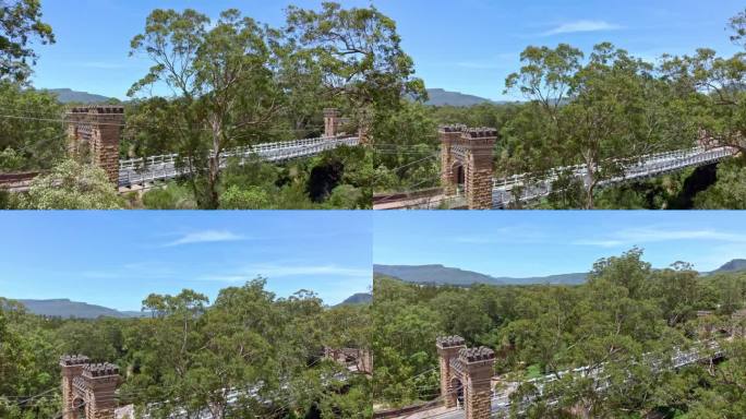 袋鼠谷悬索桥-汉普顿大桥。它是澳大利亚仅有的几座悬索桥之一，也被列为世界遗产。建于1895