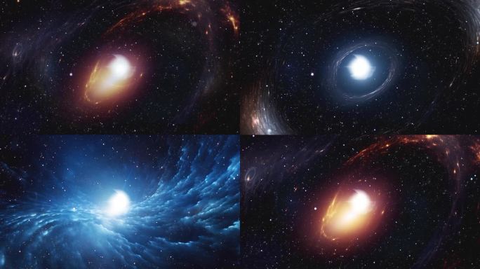 黑洞背景 星空 宇宙粒子穿梭