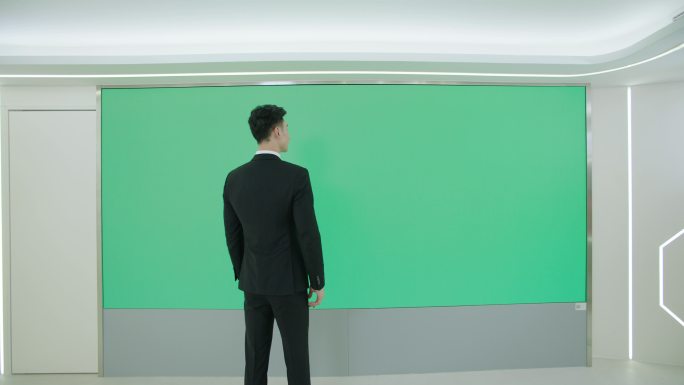 (4k原创)绿幕抠图 科技 科学 商务