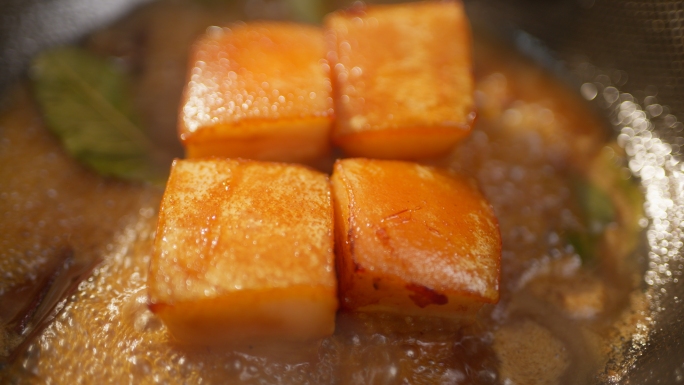 中国美食东坡肉 红烧肉 含升格镜头