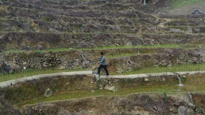 县城 梯田 航拍 乡村振兴 陆河县