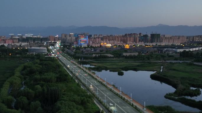 甘肃 张掖 国家湿地公园 黑河 流域