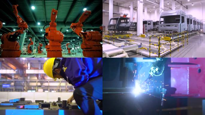工业制造 制造车间 工人作业 机械智能