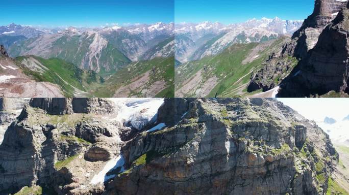 山崖全景短，湖为背景-山崖岭-喜马拉雅地区火成岩和变质岩