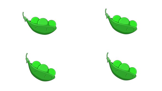 豌豆图标的动画视频