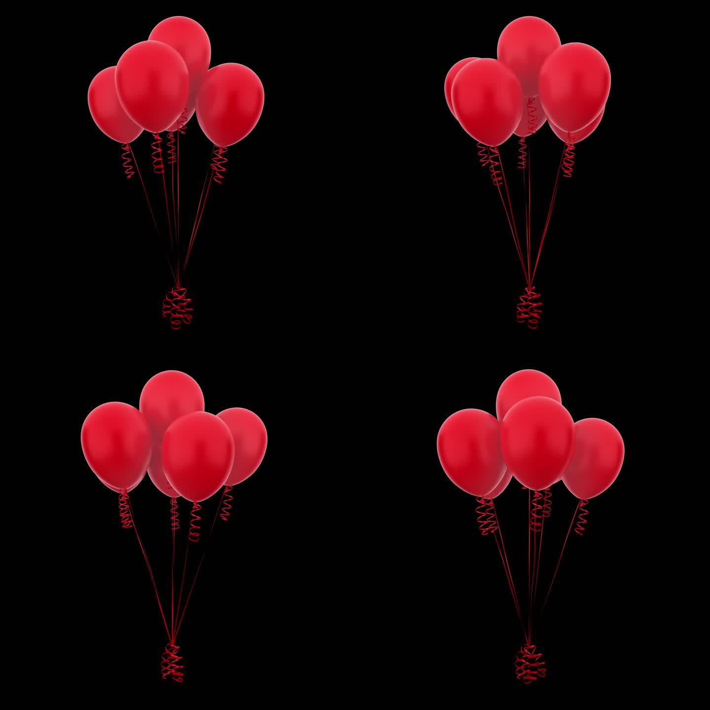 红色气球 节日气球 装饰气球 气氛气球
