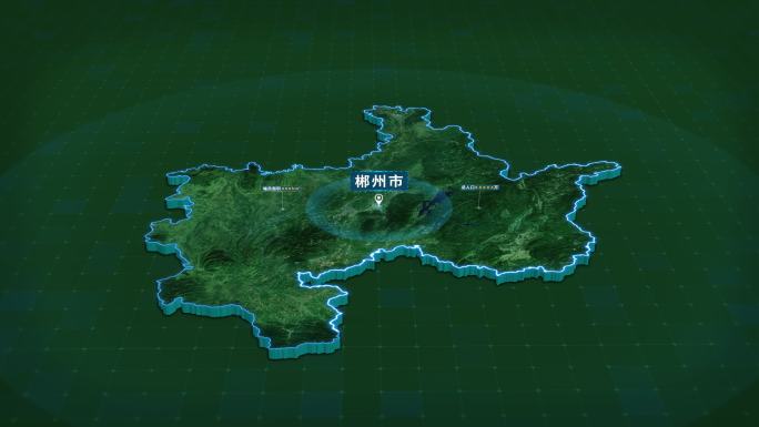 大气湖南省株洲市面积人口信息区位地图展示