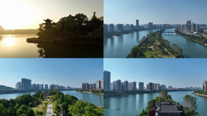 4K航拍衡阳市区风景旅游景点合集5