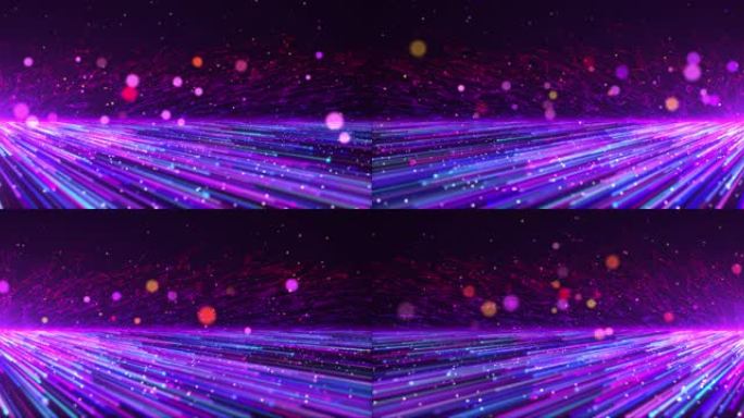 8K缤纷彩色粒子背景循环