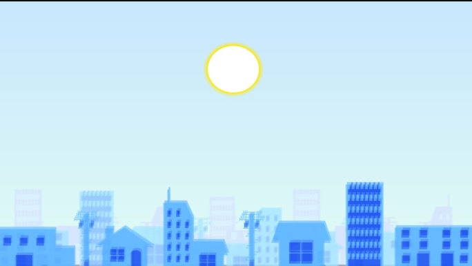 [纵横晃动]某城市白天发生大地震的动画视频