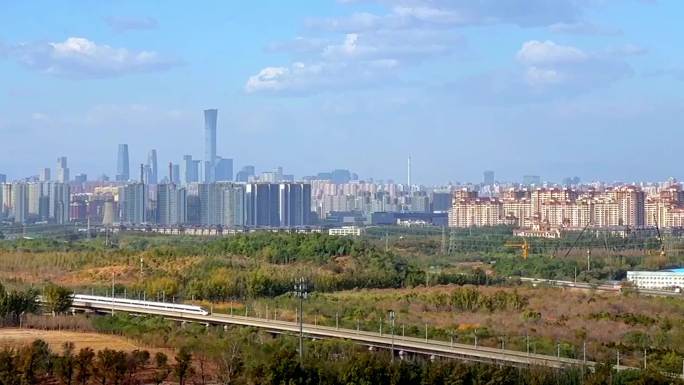 北京CBD商务区与京津唐高速延时摄影