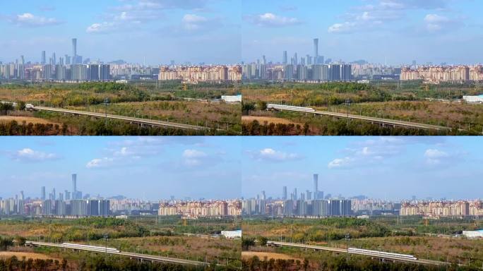 北京CBD商务区与京津唐高速延时摄影