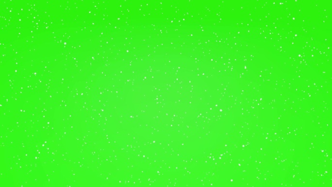 雪花以4k的效果在绿色屏幕上动画