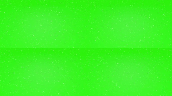 雪花以4k的效果在绿色屏幕上动画