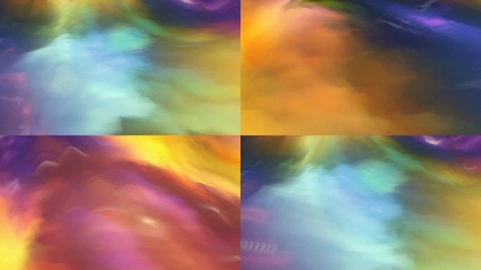 4K抽象背景炫彩色块波浪流动艺术背景 8