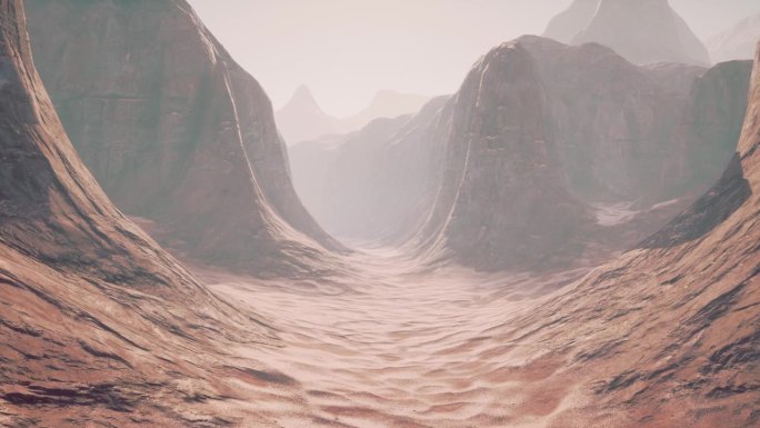令人惊叹的电脑生成的沙漠景观