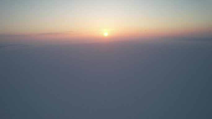 乌伦古湖的日落8