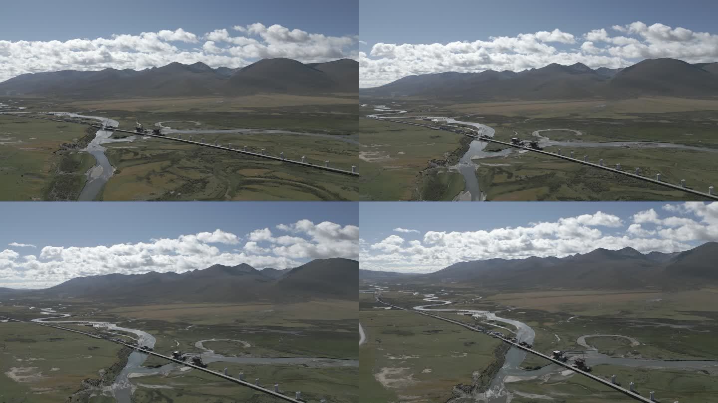 4K川藏铁路格聂南线航拍视频