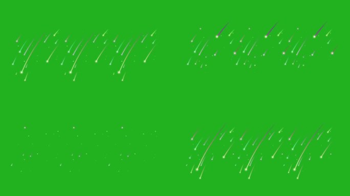 陨星绿屏运动图形流星雨落宇宙奇观天体轨迹