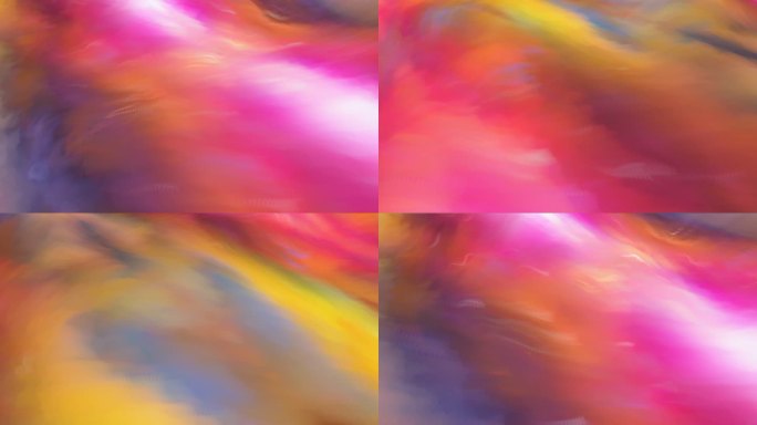 4K抽象背景炫彩色块波浪流动艺术背景15