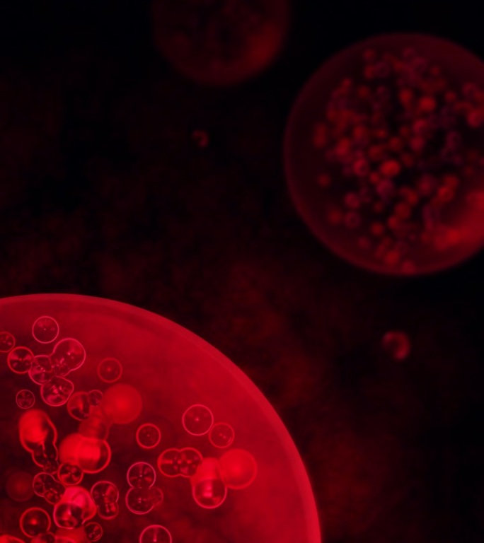 血浆概念- 3D渲染- 4K分辨率-无缝循环背景