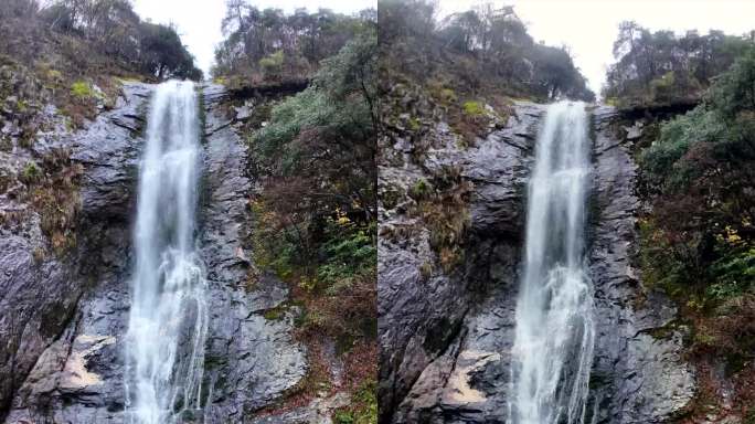 安徽六安天堂寨风景区瀑布山川森林