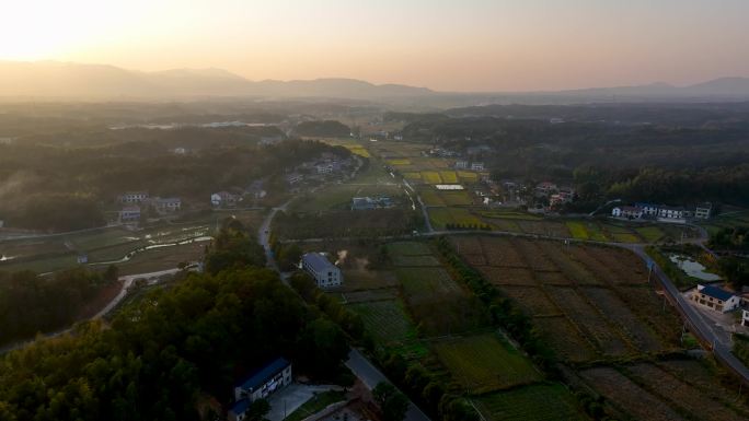 4K航拍长沙县乡村振兴示范村开慧村9