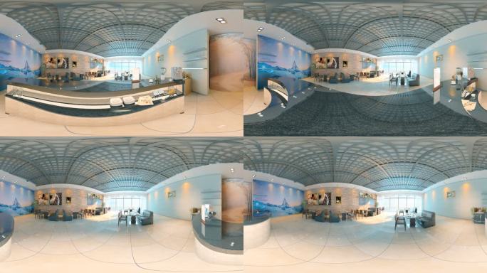 VR咖啡厅餐厅360度全景4K