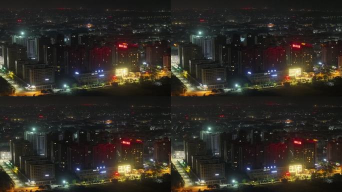 台州温岭箬横镇夜景航拍