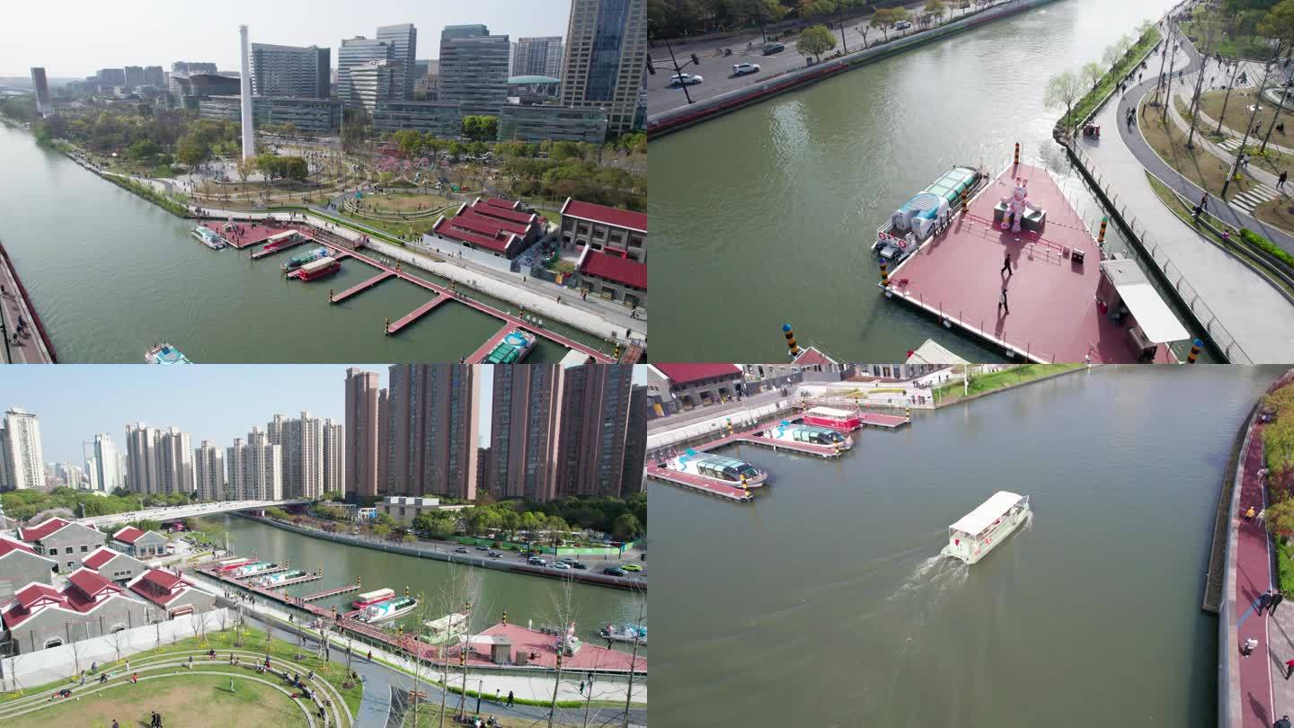 上海长风生态商务区1号2号滨河绿地苏州河