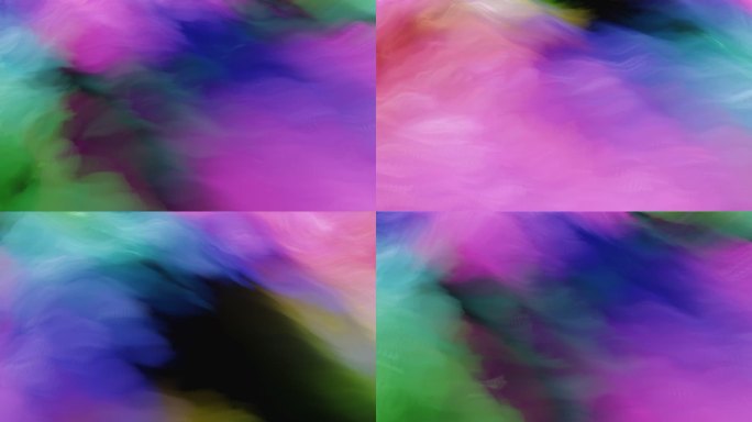 4K抽象背景炫彩色块波浪流动艺术背景 5